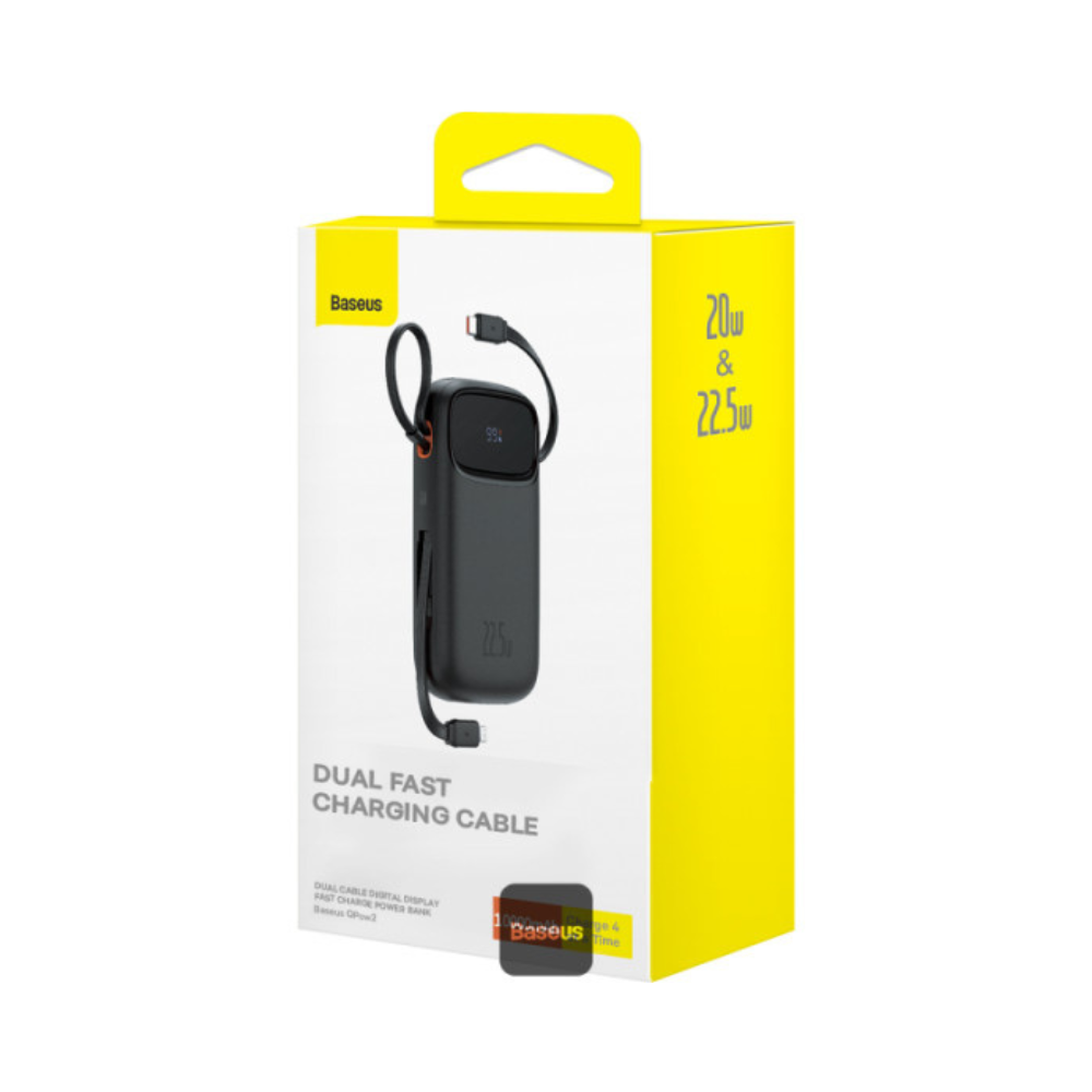 Baseus Qpow2 Dual Cable Fast Charge Power Bank
